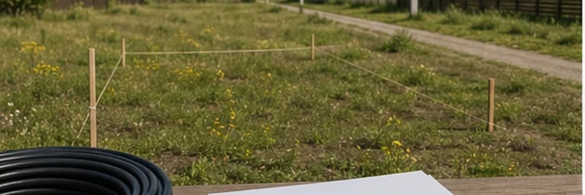 Опора электросети рядом с земельным участком