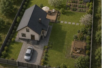 Планировка участка 10 соток под дом и дачу