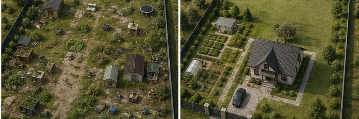 Сравнение удачной и неудобной планировки 15 соток