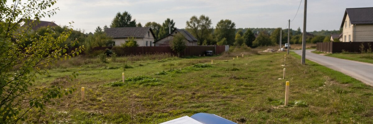 Участок с нанесенными ограничениями