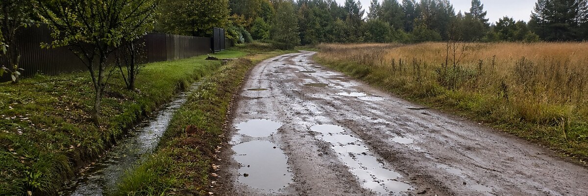 Проверка дороги после дождя
