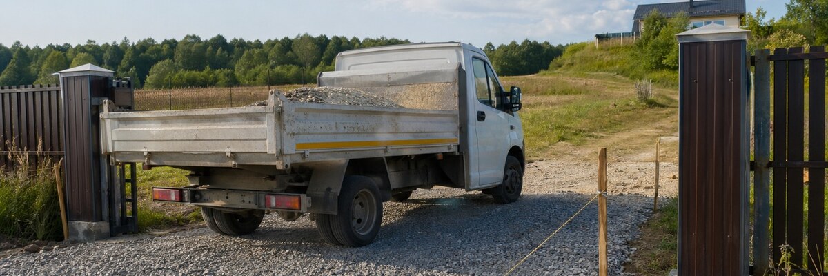 Проезд строительной техники к участку