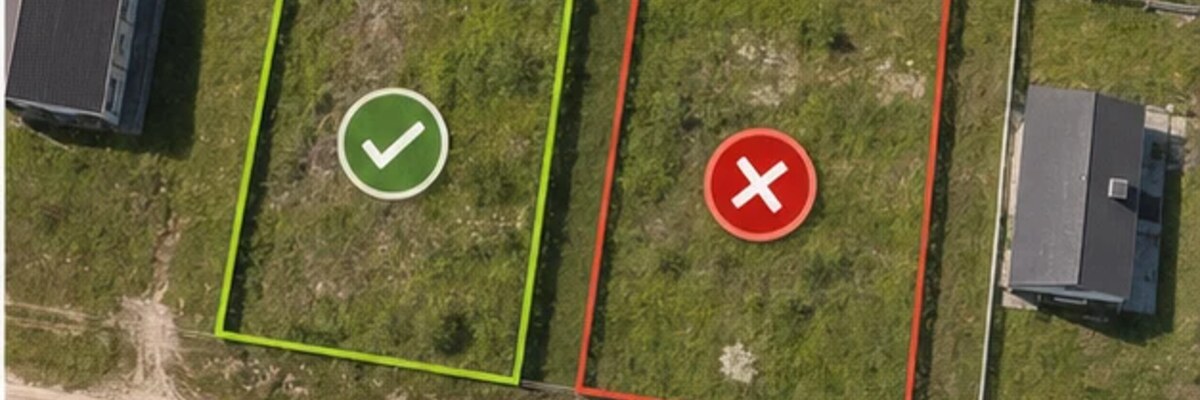 Два похожих участка на карте показывают риск перепутать объект