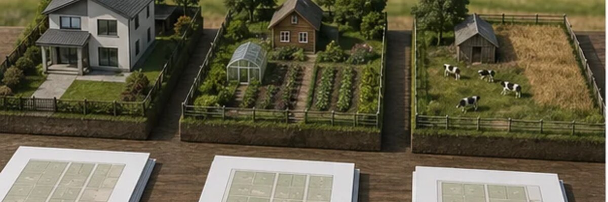 Три типа земельных участков: ИЖС, СНТ и ЛПХ для сравнения перед покупкой