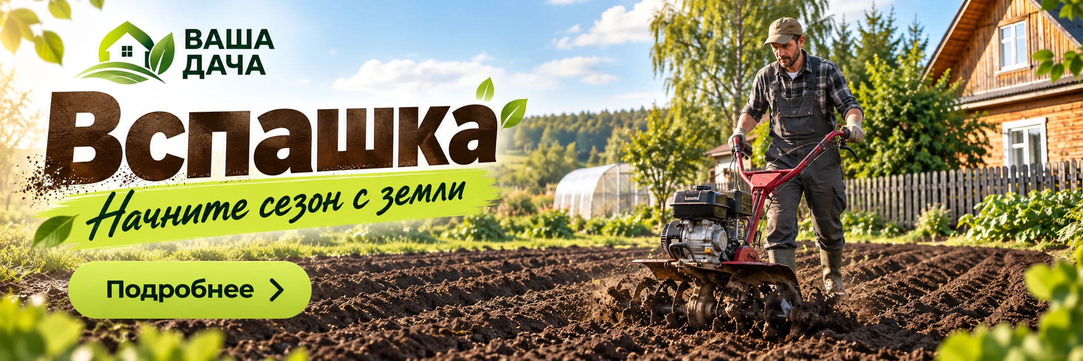 Вспашка · Начните сезон с земли
