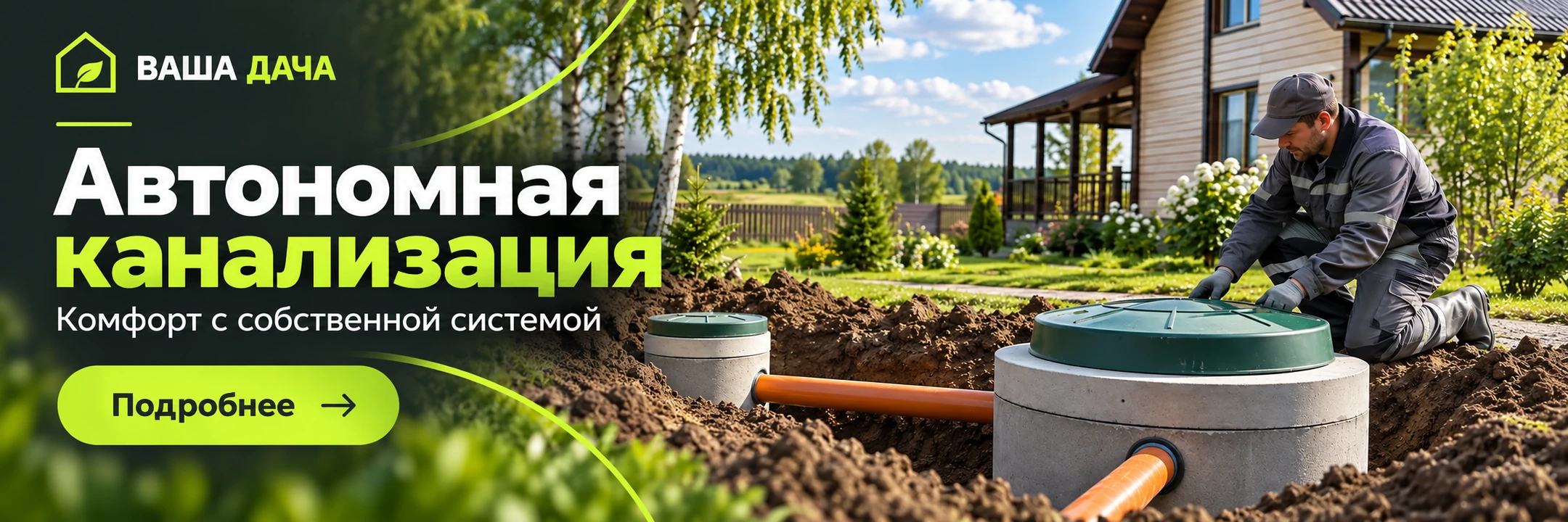 Автономная канализация · Комфорт с собственной системой