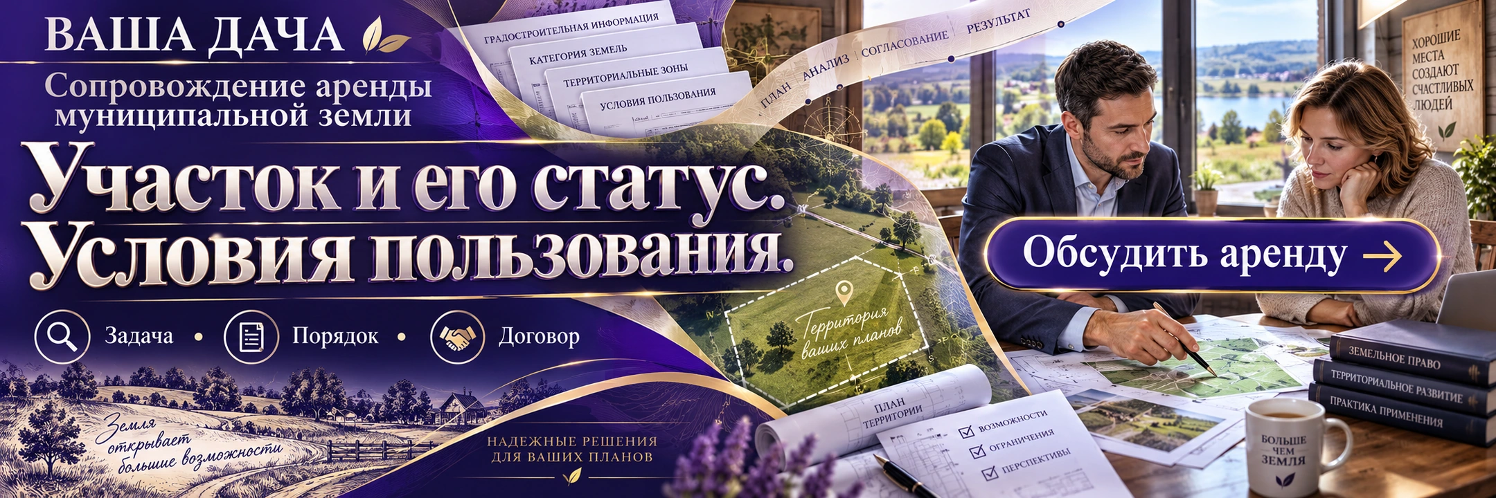 Сопровождение аренды муниципальной земли