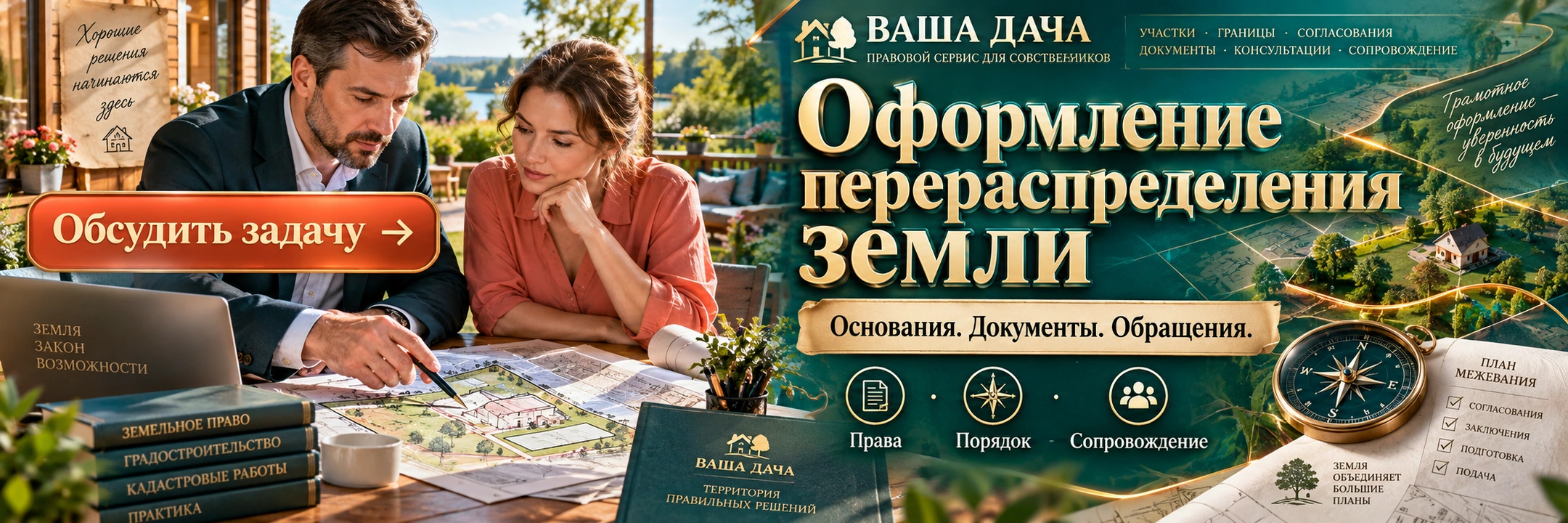 Оформление перераспределения земли