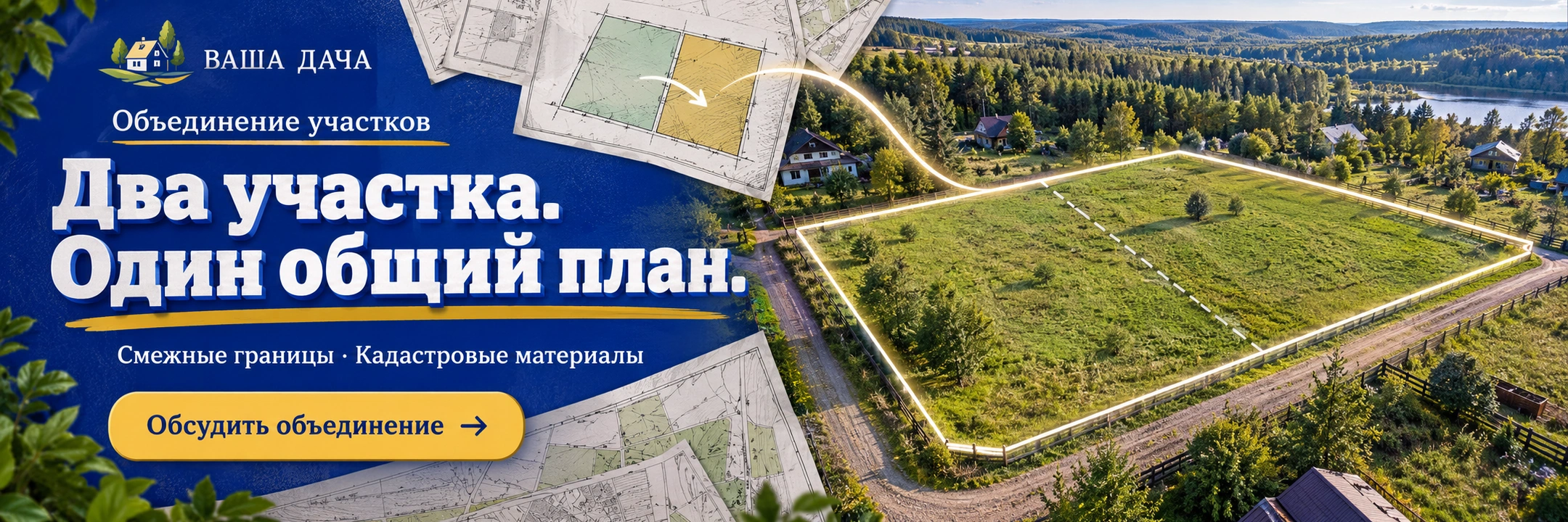 Объединение участков