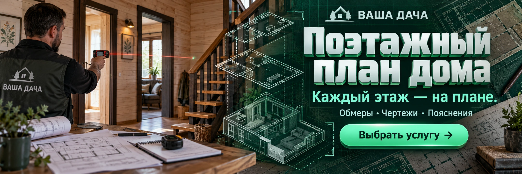 Поэтажный план дома