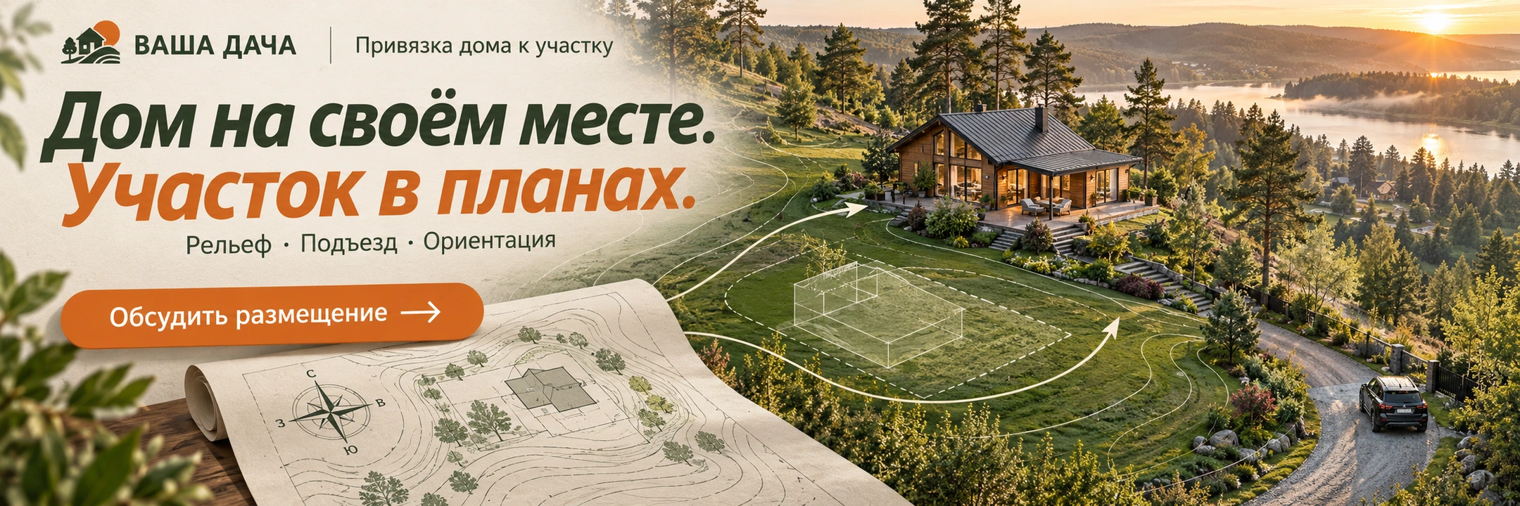 Привязка дома к участку