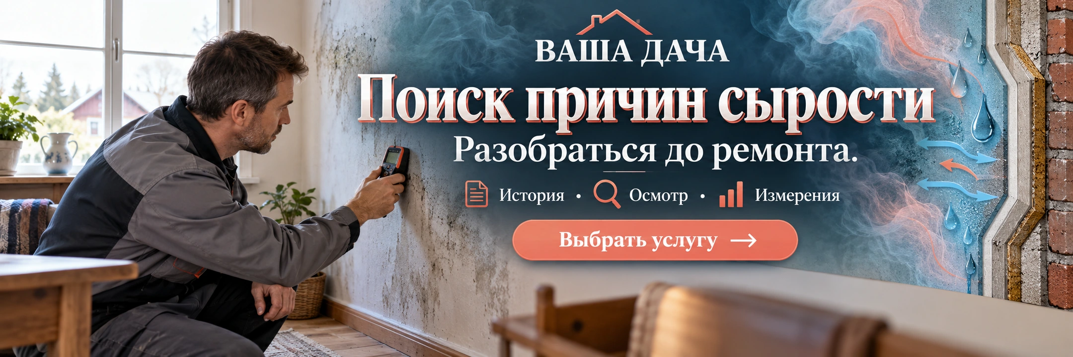 Поиск причин сырости