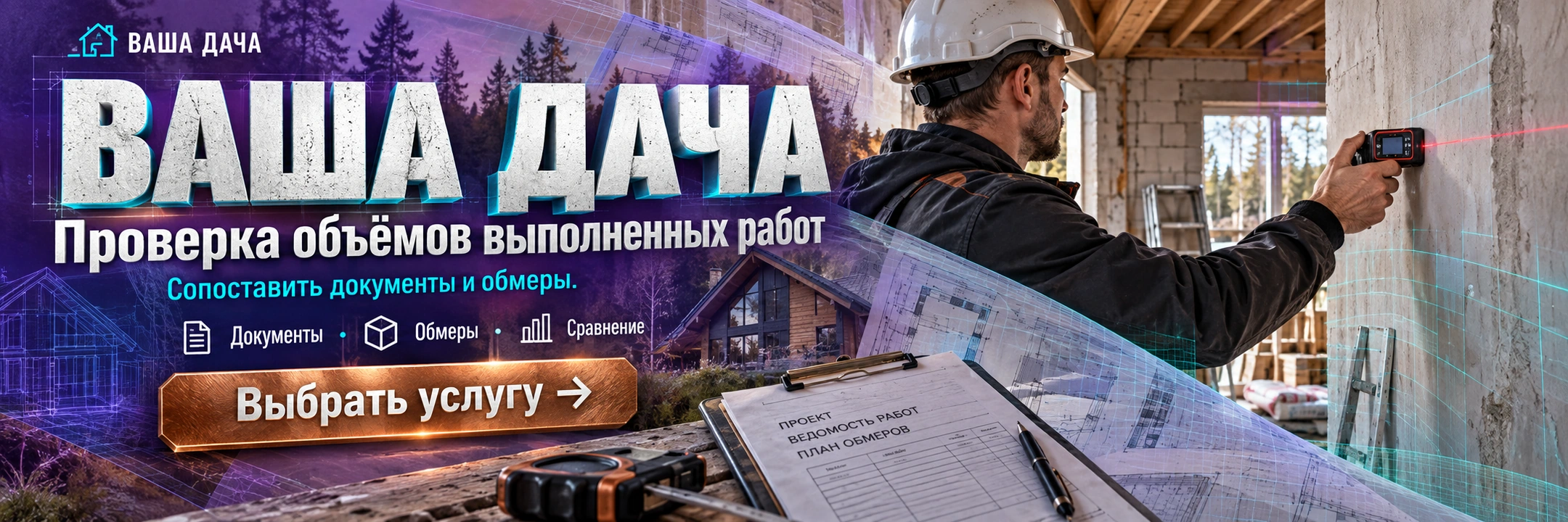 Проверка объёмов выполненных работ