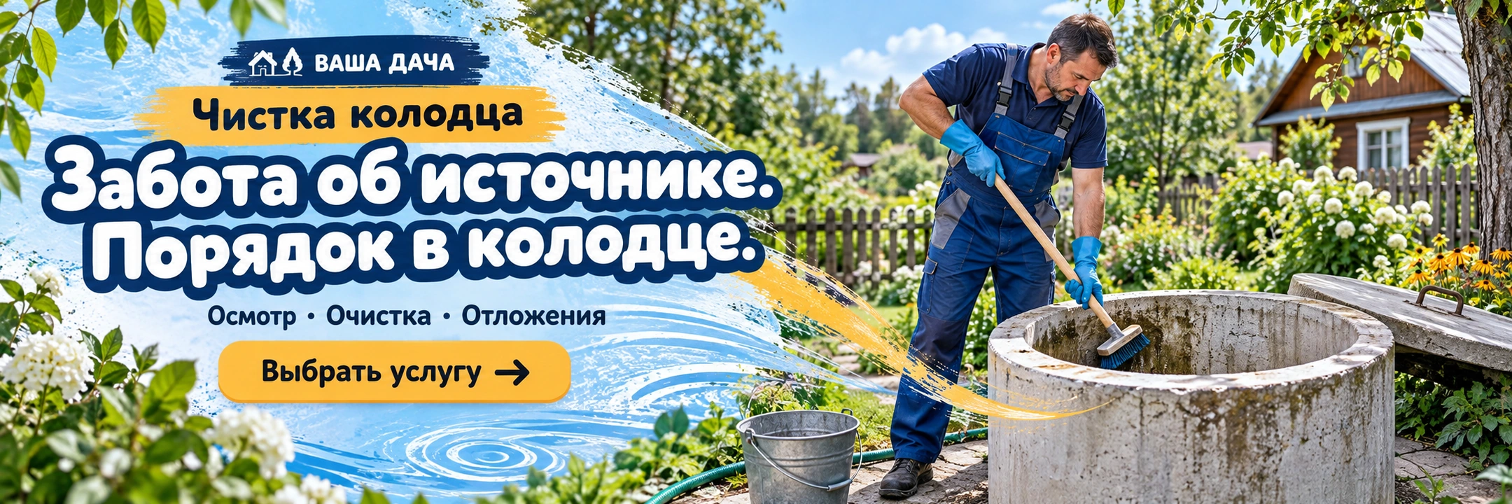 Чистка колодца