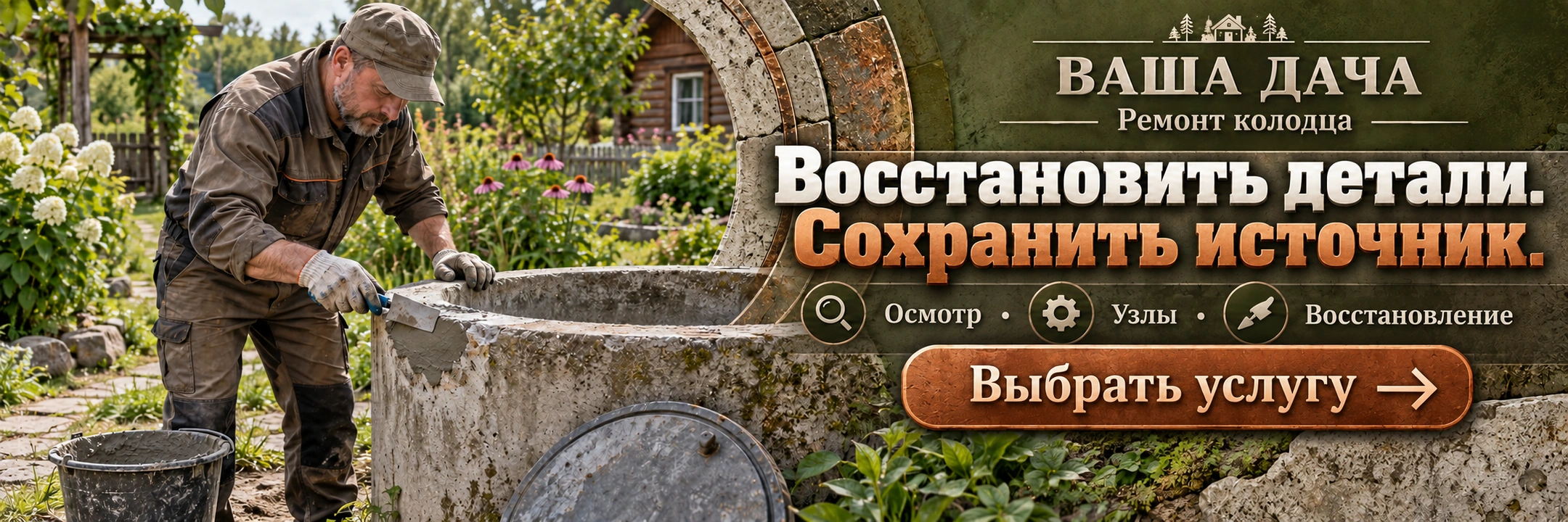 Ремонт колодца