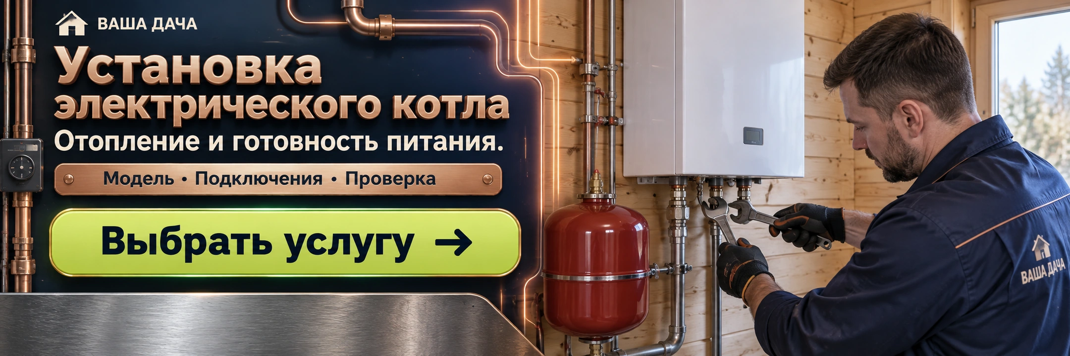 Установка электрического котла