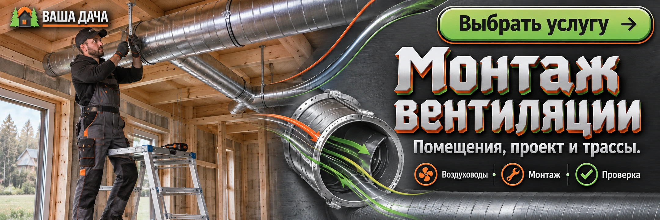 Монтаж вентиляции