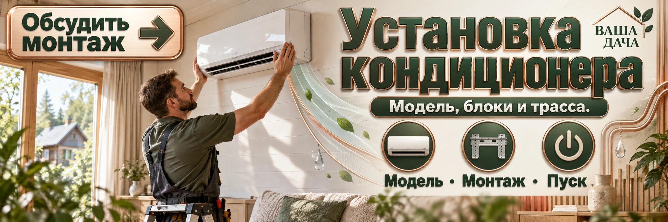 Установка кондиционера