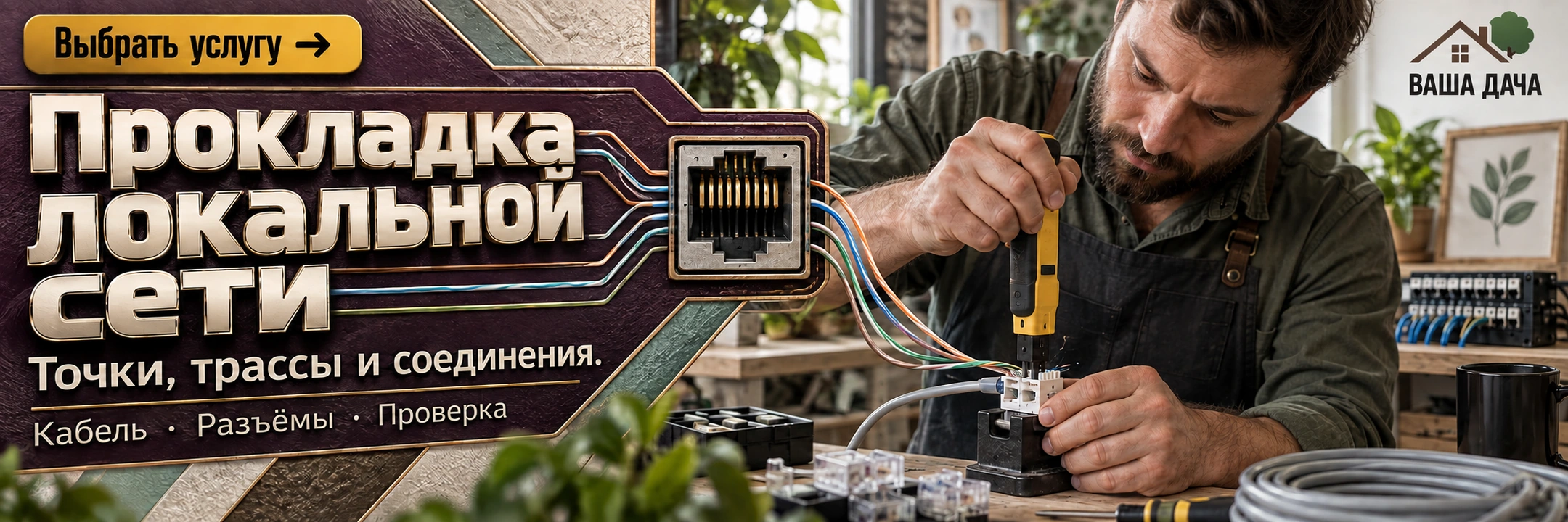 Прокладка локальной сети
