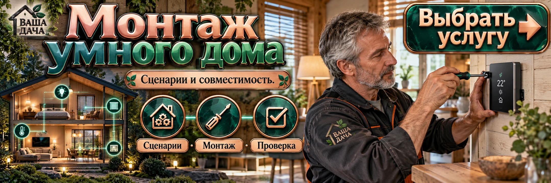 Монтаж умного дома