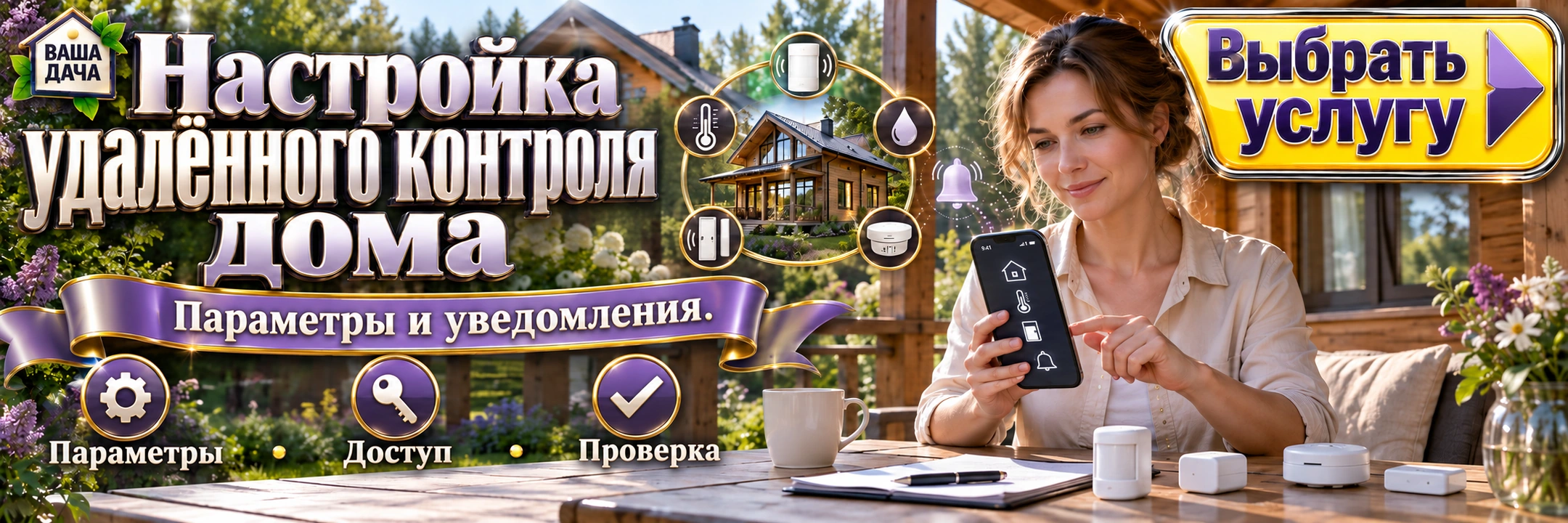 Настройка удалённого контроля дома