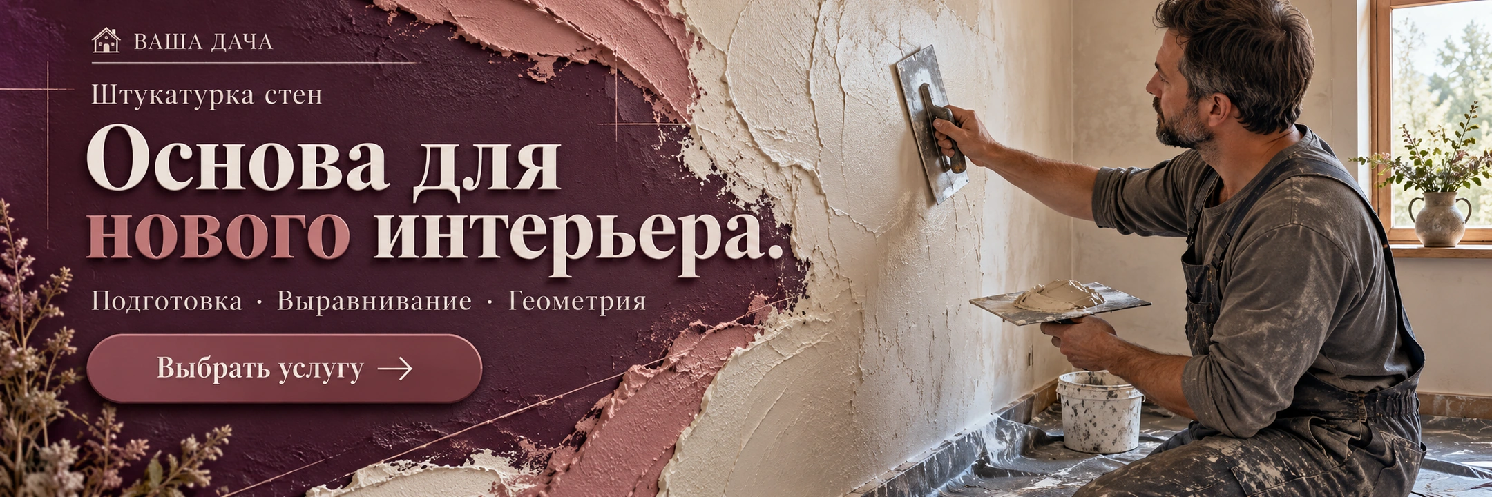 Штукатурка стен