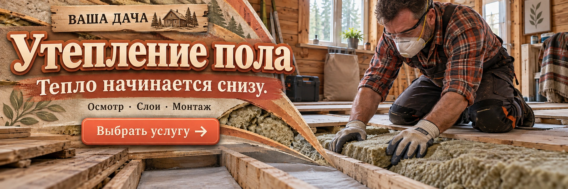Утепление пола