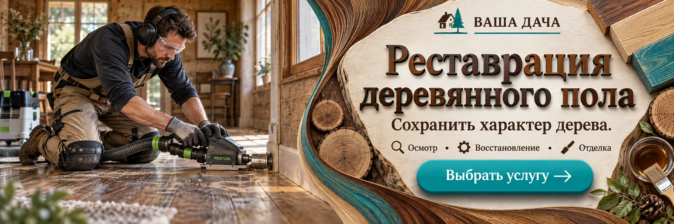 Реставрация деревянного пола