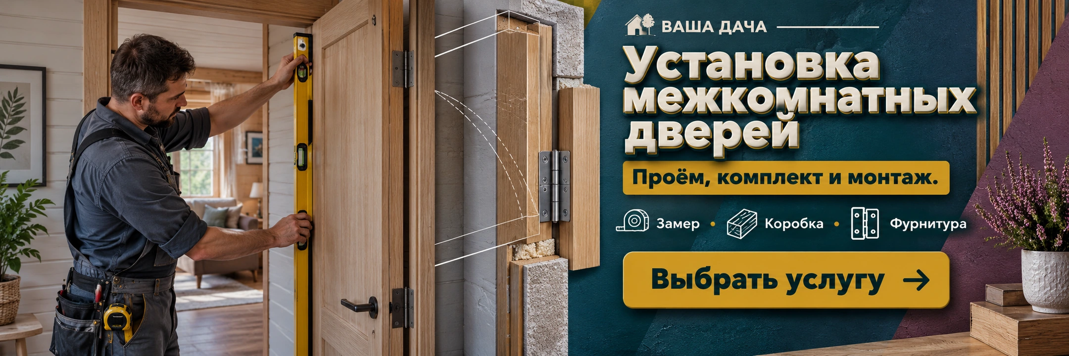 Установка межкомнатных дверей