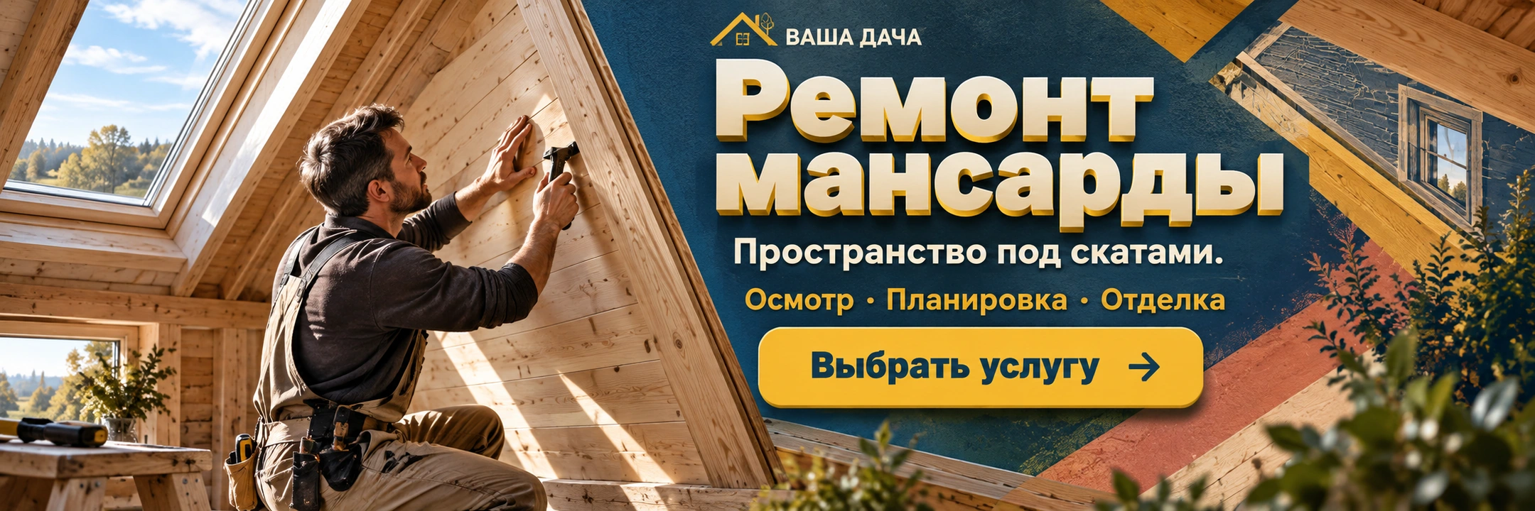 Ремонт мансарды