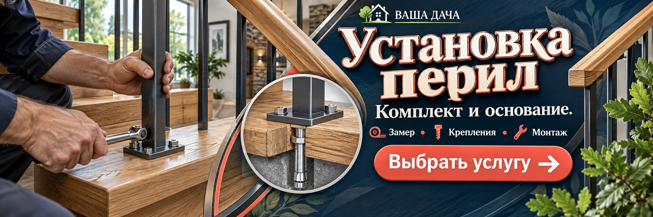 Установка перил