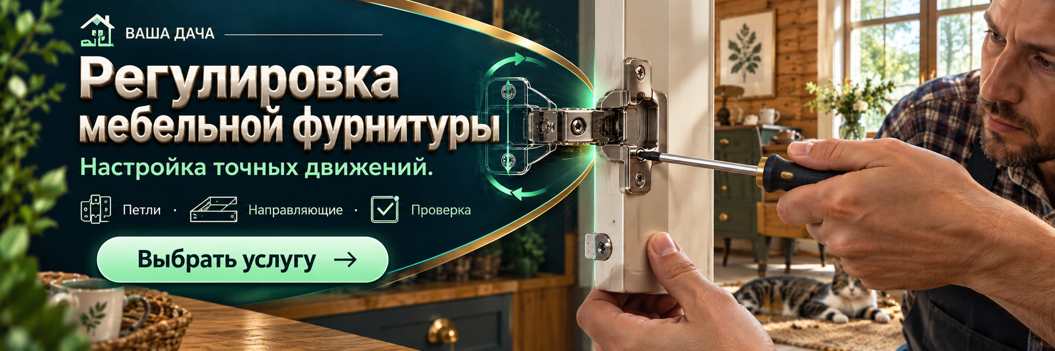 Регулировка мебельной фурнитуры