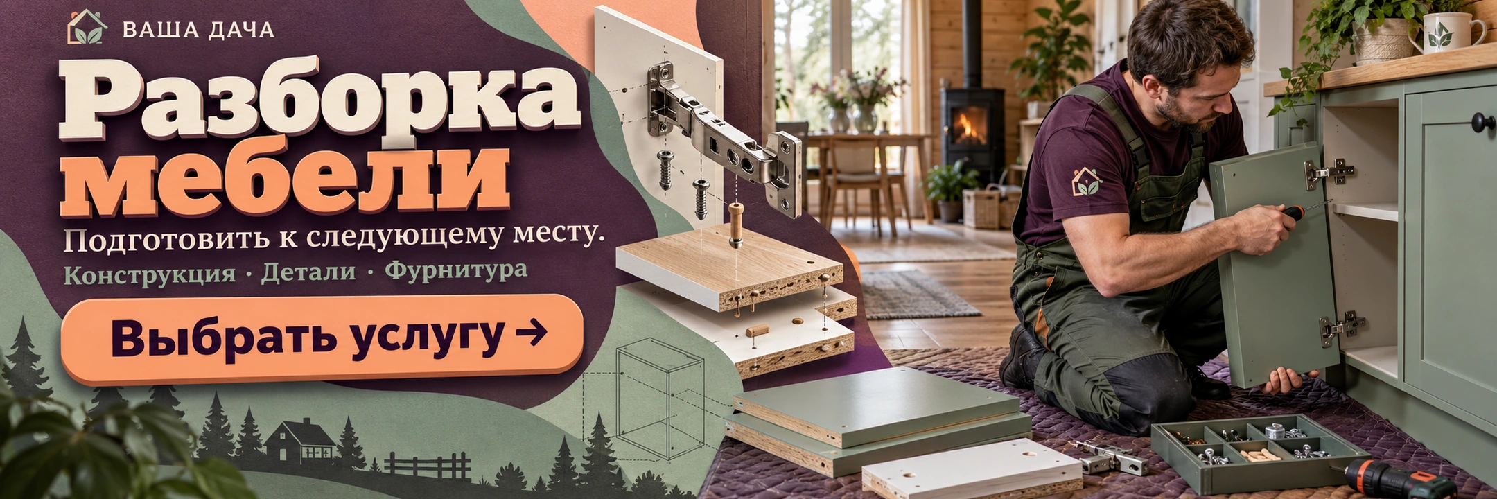 Разборка мебели