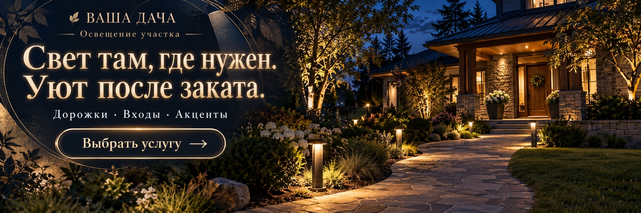 Освещение участка