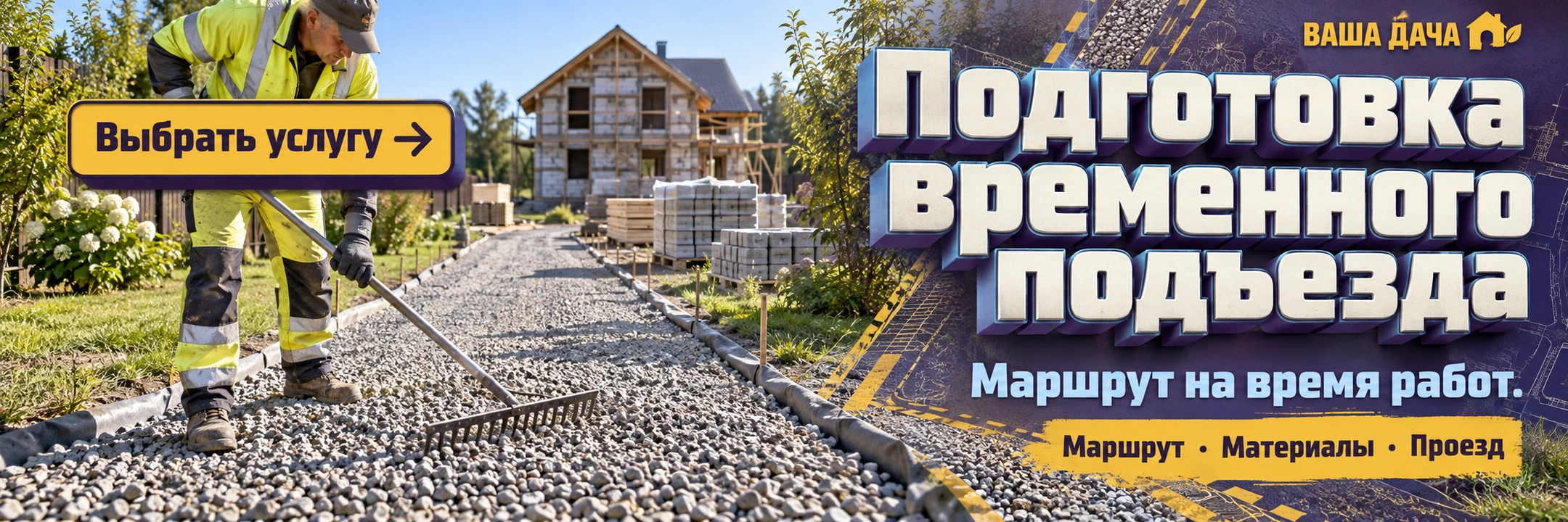 Подготовка временного подъезда