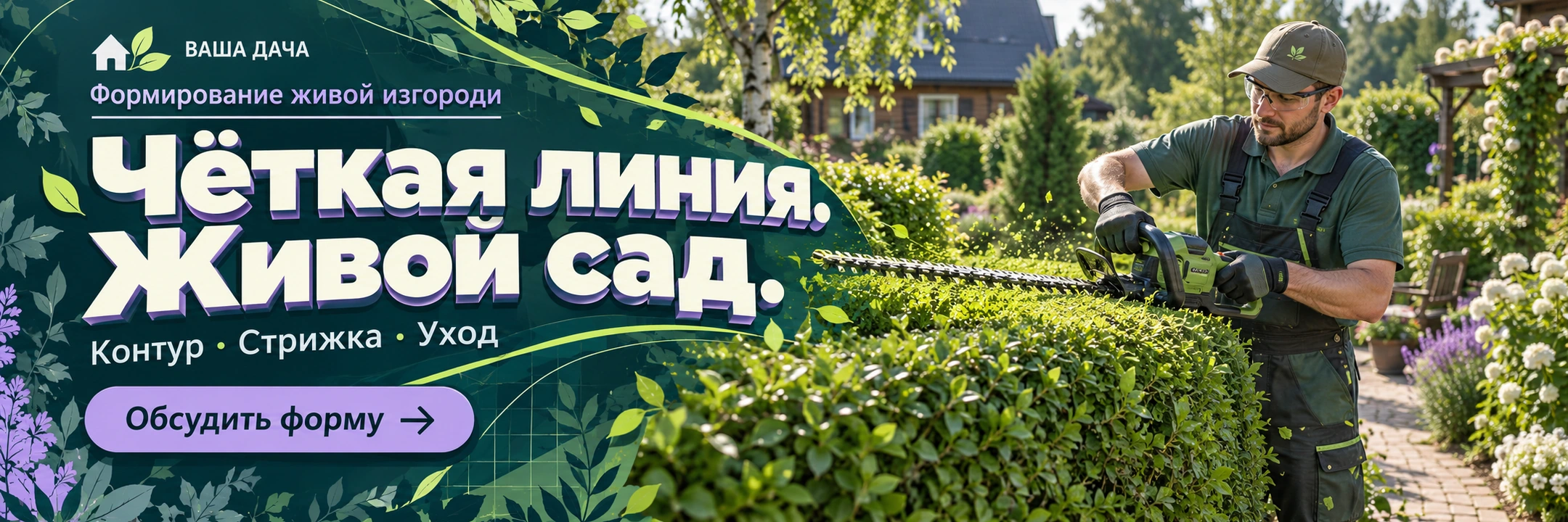 Формирование живой изгороди