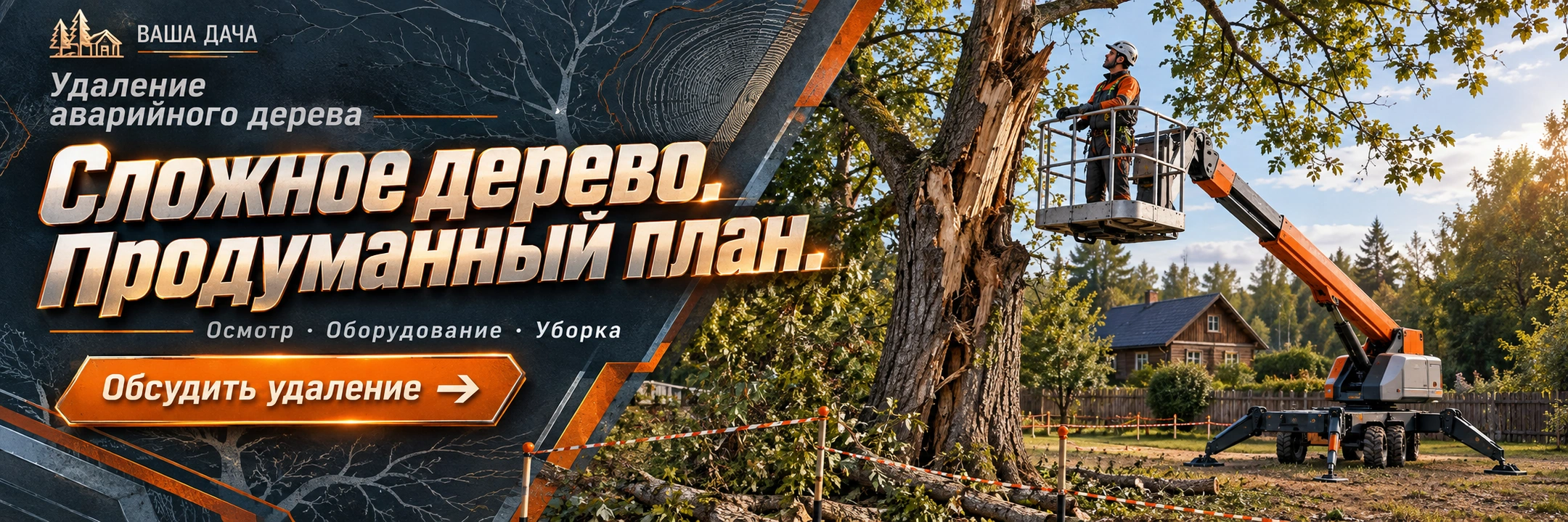 Удаление аварийного дерева