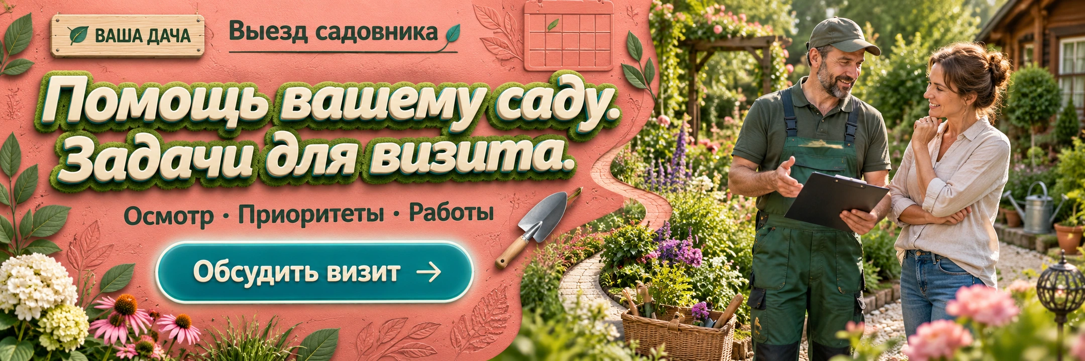 Выезд садовника