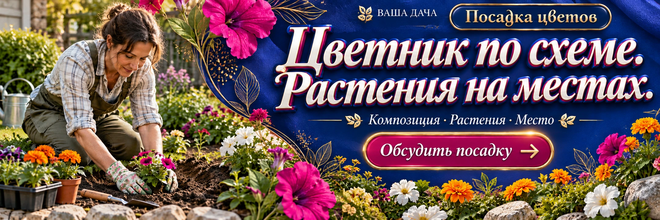 Посадка цветов