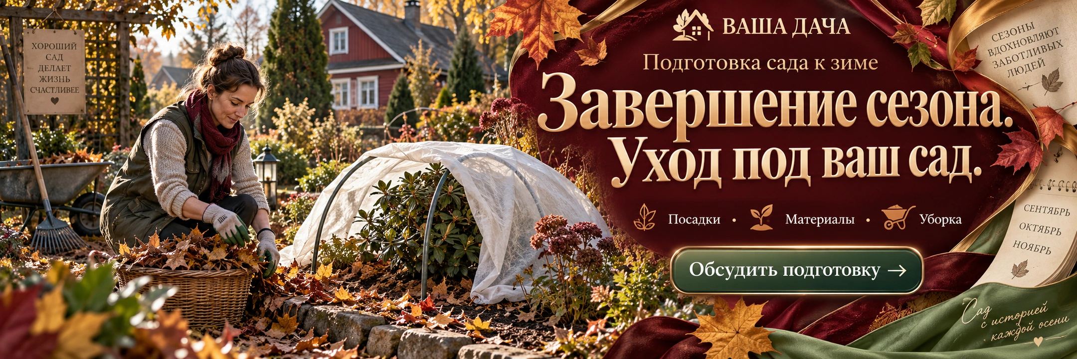 Подготовка сада к зиме
