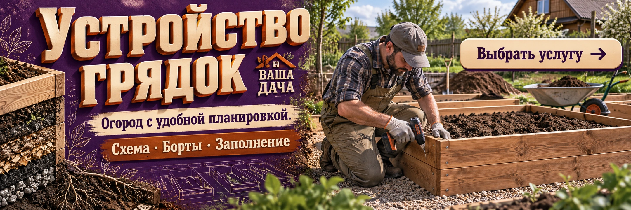 Устройство грядок