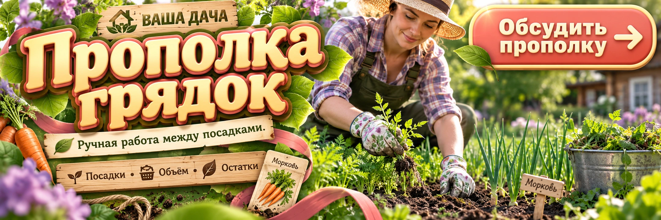Прополка грядок
