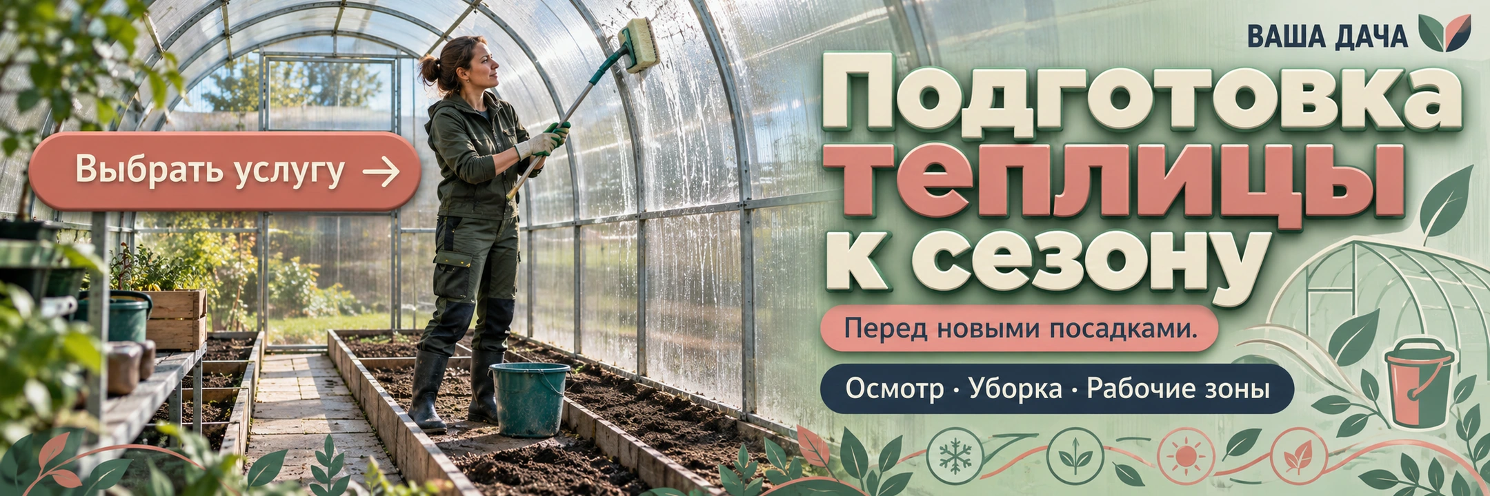 Подготовка теплицы к сезону