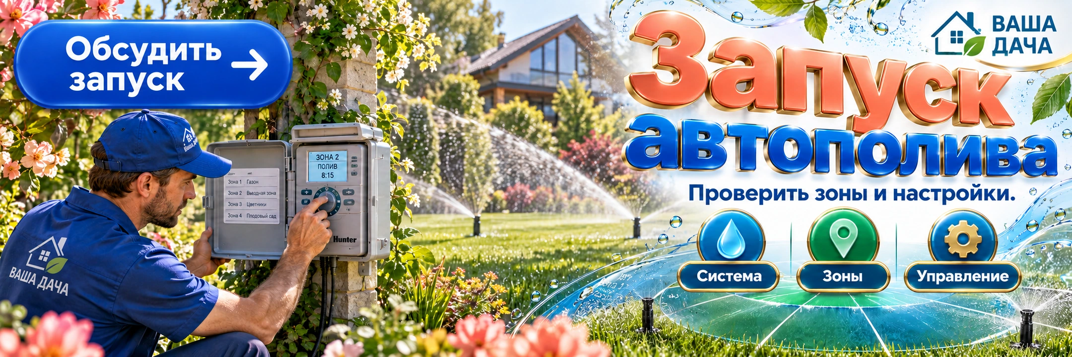 Запуск автополива