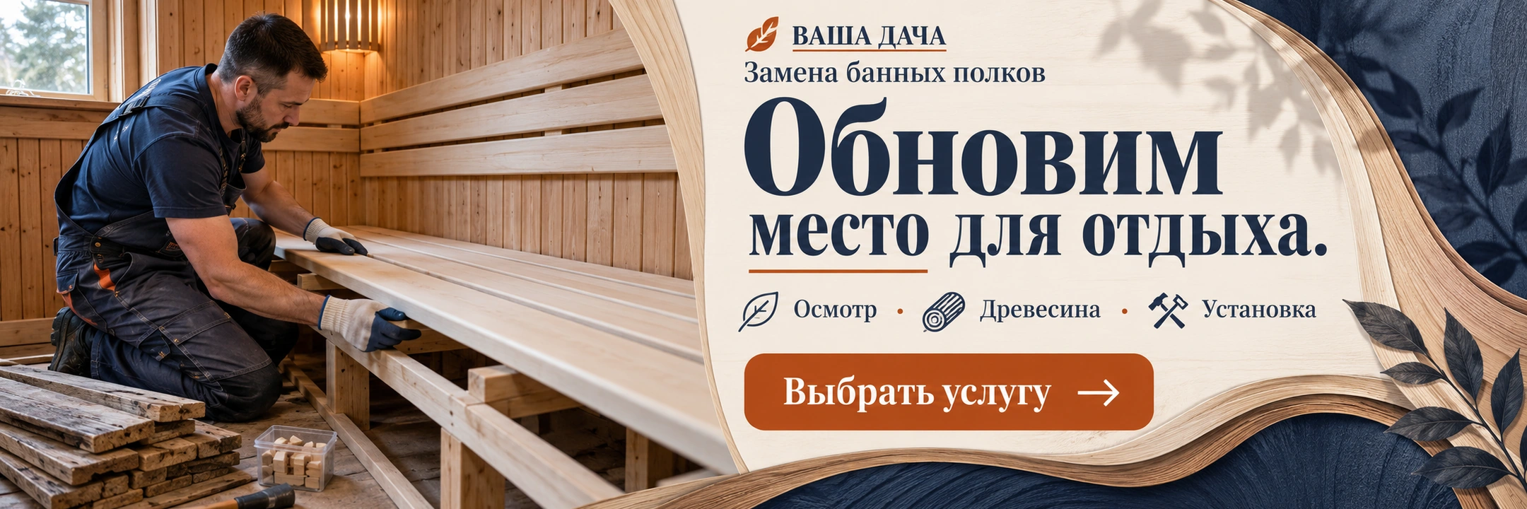 Замена банных полков