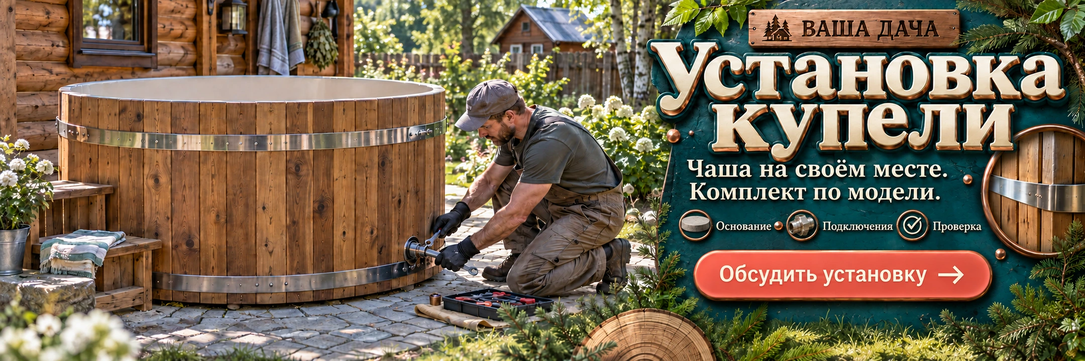 Установка купели