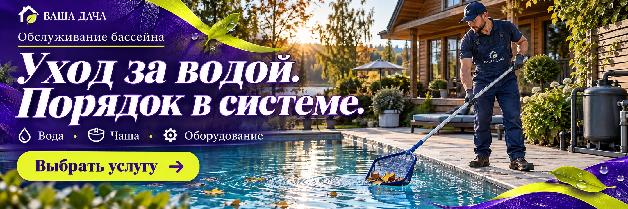 Обслуживание бассейна