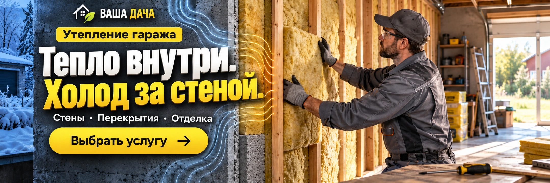 Утепление гаража