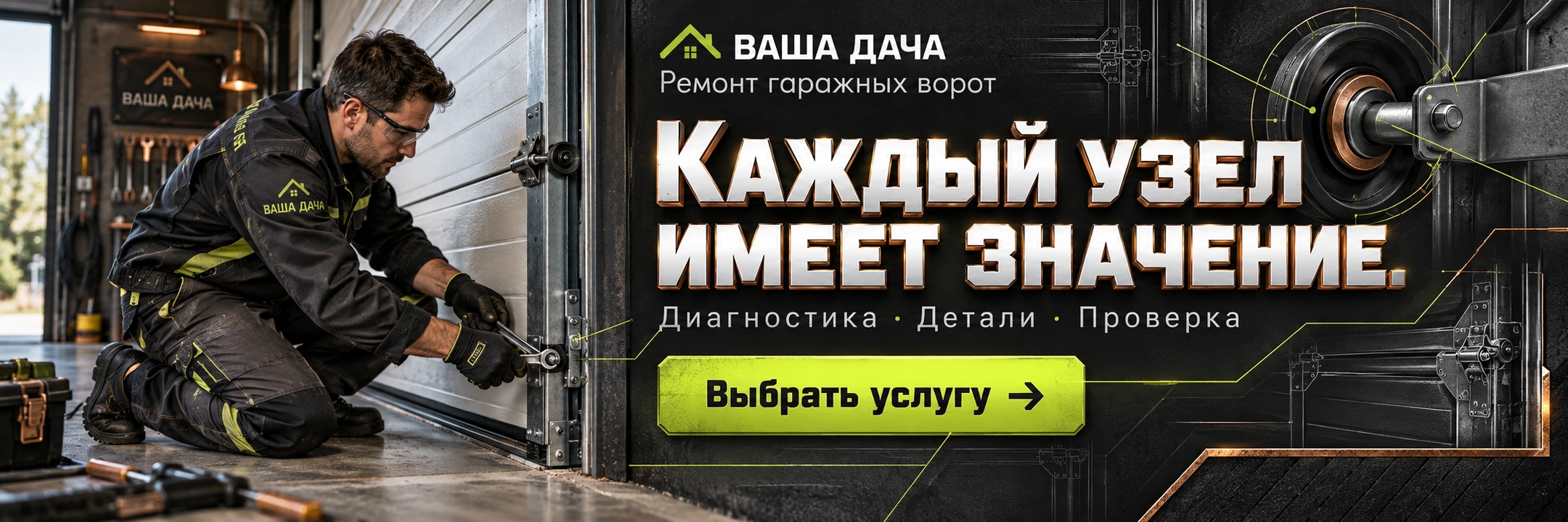 Ремонт гаражных ворот