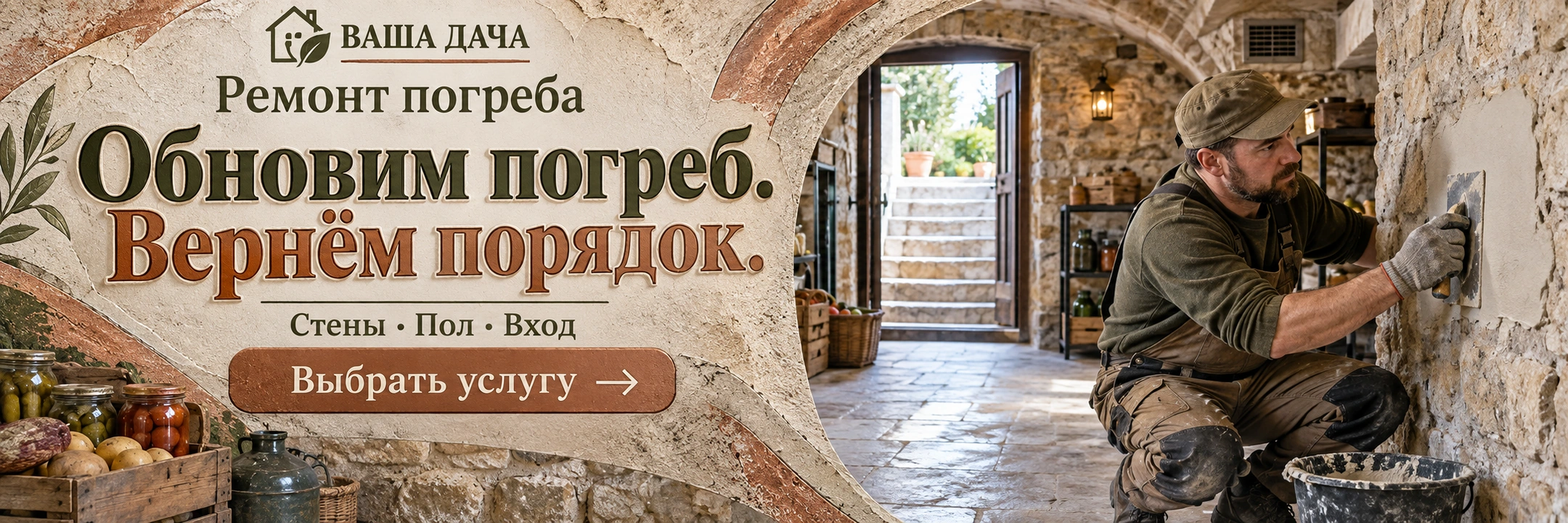 Ремонт погреба